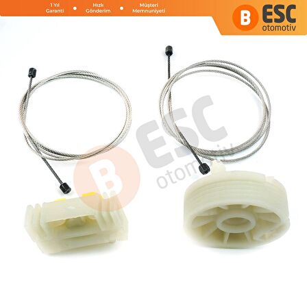 Opel Meriva İçin Arka Sağ Kapı Cam Kriko Tamir Seti