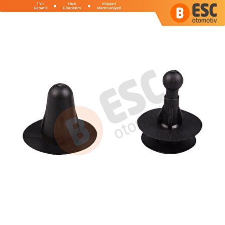 Isuzu Mazda Toyota için 10 Adet Kapı Panel Klips Siyah 8942264920