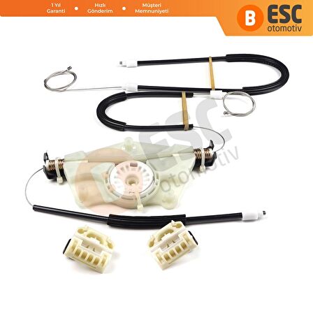 Skoda Fabia MK1 İçin Ön Sağ Kapı Cam Kriko Seti 6Y1837462