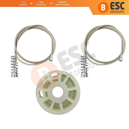 Ford Focus İçin Sol Arka Kapı Cam Kriko Tamir Seti