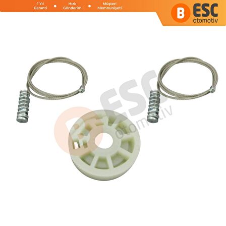 Ford Focus İçin Sol Arka Kapı Cam Kriko Tamir Seti