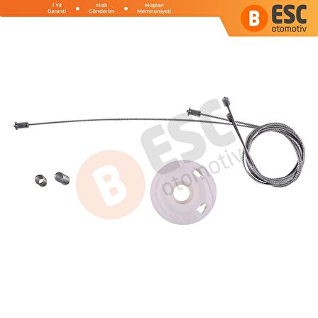 Ford Focus İçin Sol Arka Kapı Cam Kriko Tamir Seti