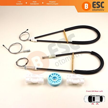 Ford GALAXY İçin Sol Ön veya Arka Kapı Cam Kriko Tamir Seti