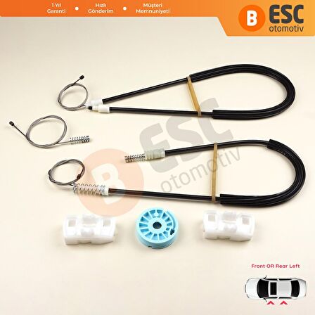 Ford GALAXY İçin Sol Ön veya Arka Kapı Cam Kriko Tamir Seti