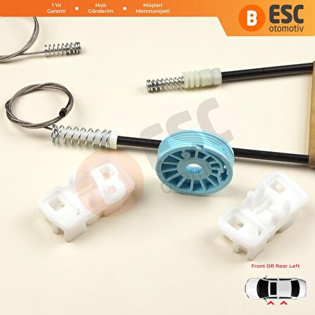 Ford GALAXY İçin Sol Ön veya Arka Kapı Cam Kriko Tamir Seti