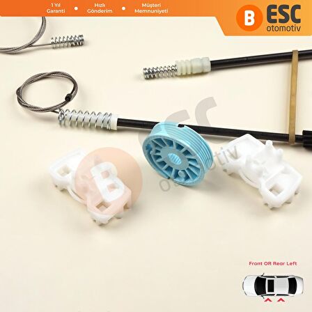 Ford GALAXY İçin Sol Ön veya Arka Kapı Cam Kriko Tamir Seti