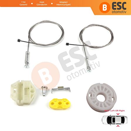 Opel Zafira İçin Arka Sağ veya Sol Kapı Cam Kriko Tamir Seti