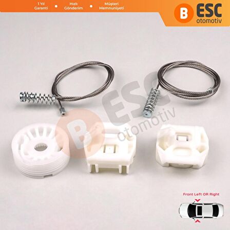 Saab 9 5 1997-2010 İçin Ön Sol veya Sağ Kapı Cam Kriko Tamir Takımı