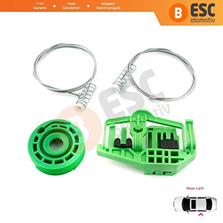 BMW 3 E90 E91 İçin Sol Arka Kapı Cam Kriko Tamir Seti