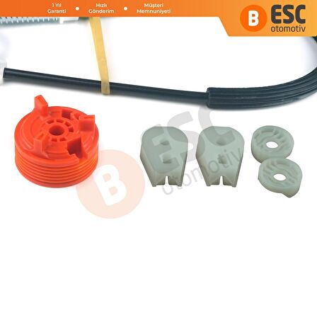 Peugeot 307 Cabriolet CC İçin Sağ Arka Cam Kriko Tamir Seti