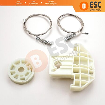 Jaguar X TYPE İçin Sağ Arka Kapı Cam Kriko Tamir Seti