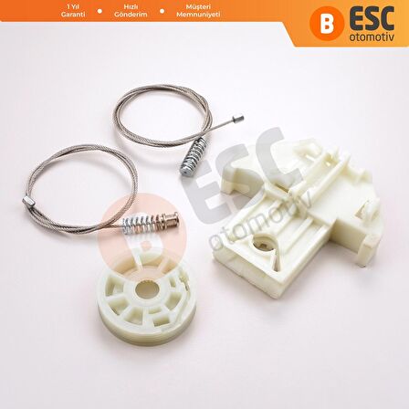 Jaguar X TYPE İçin Sağ Arka Kapı Cam Kriko Tamir Seti