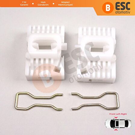 Chrysler Voyager İçin Ön Sol Sağ Kapı Cam Kriko Klipsleri