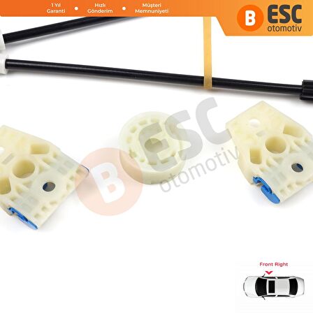 VW GOLF 5 Coupe 2003-2009 İçin Sağ Kapı Cam İndirme Kaldırma Mekanizması Tamir Takımı