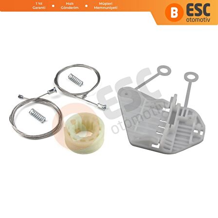 Mercedes Smart 1 98 2007 İçin Ön Sol Kapı Cam İndirme Mekanizma Tamir Takımı