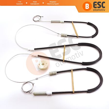 VW Golf 3 Cabriolet CC 1994 02 İçin Sağ Ön Cam Kriko Tamir Seti