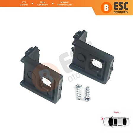 VW Touran MK1 2003-2010 Caddy MK3 2004-2010 1T0998225 İçin Sağ Ön Far Ayak Tamir Seti