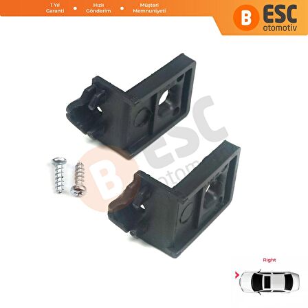 VW Touran MK1 2003-2010 Caddy MK3 2004-2010 1T0998225 İçin Sağ Ön Far Ayak Tamir Seti