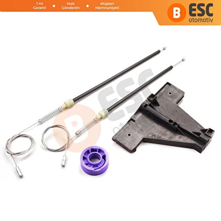 Audi A3 HB 8PA İçin Arka Sağ Cam Kriko Seti