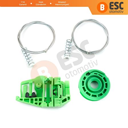 BMW 1 E87 5 Kapı Hatchback İçin Sağ Cam Kriko Seti