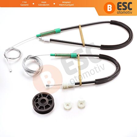 Volvo C70 Coupe İçin Ön Sağ Cam Kriko Seti