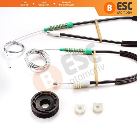 Volvo C70 Coupe İçin Ön Sağ Cam Kriko Seti