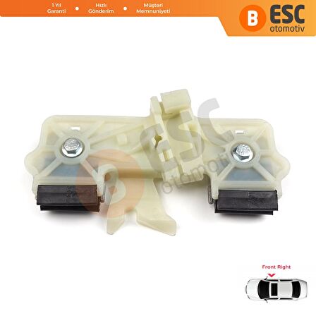 Ford Fiesta 2005 08 İçin Ön Sağ Kapı Cam Kriko Klipsi