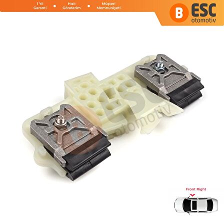 Ford Fiesta 2005 08 İçin Ön Sağ Kapı Cam Kriko Klipsi