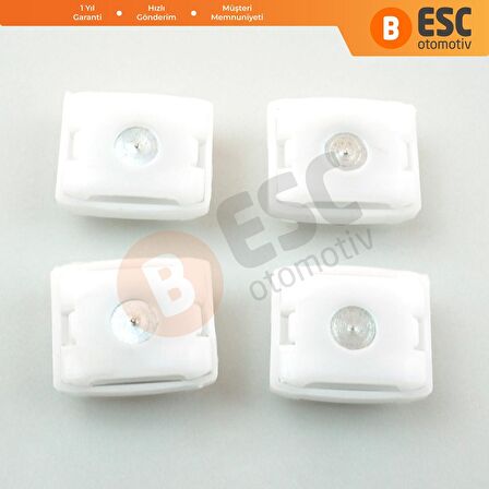 Mercedes İçin 4 Adet Tüm Kapılar Cam Kriko Klipsi A 1267200042