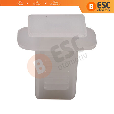 Fiat için 10 Adet Plastik Klips Beyaz 60811628
