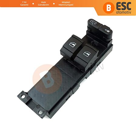 VW;Skoda;Seat İçin Sol Ön Pencere Kontrol Paneli Anahtarı:1J39598