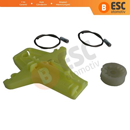 VW Tiguan (5N) 2007-On İçin Arka Sol Cam Kriko Tamir Seti