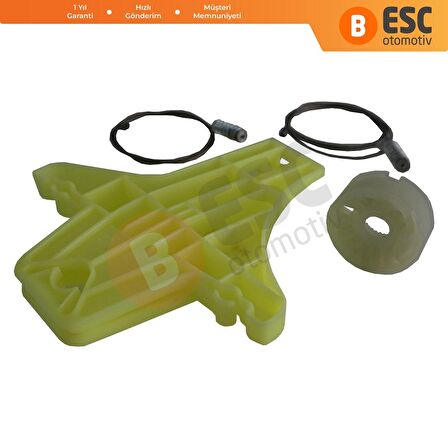 VW Tiguan (5N) 2007-On İçin Arka Sol Cam Kriko Tamir Seti