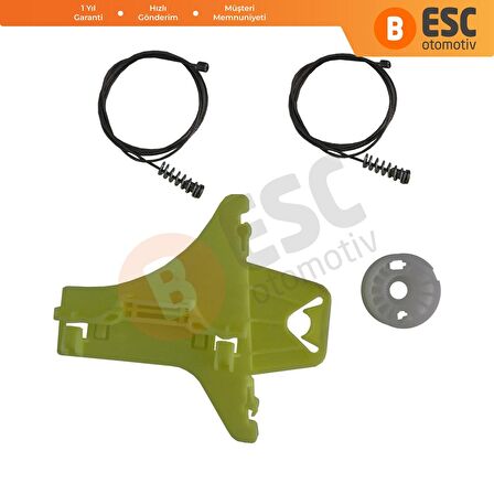 VW Tiguan (5N) 2007-On İçin Arka Sağ Cam Kriko Tamir Seti