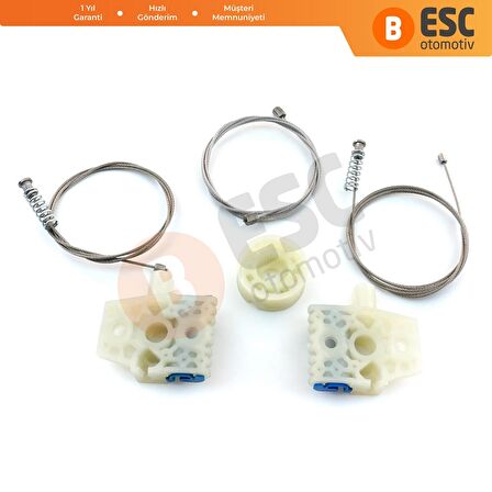 VW Tiguan (5N) 2007-On İçin Ön Sol Cam Kriko Tamir Seti