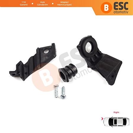 VW Jetta MK5 2005-2010 Golf MK5 2004-2009 1K0998226 İçin Sağ Ön Far Ayak Tamir Seti 