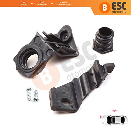 VW Jetta MK5 2005-2010 Golf MK5 2004-2009 1K0998226 İçin Sağ Ön Far Ayak Tamir Seti 