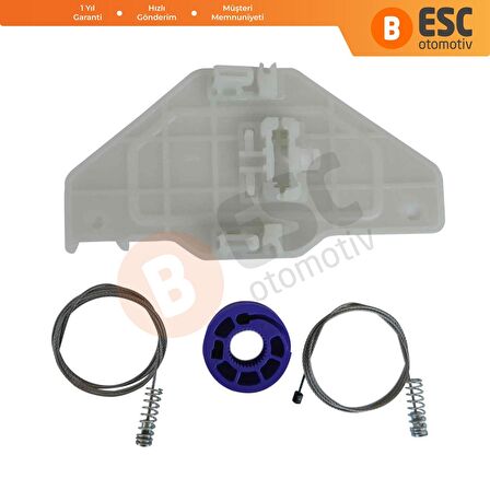 Citroen C5 2008-On İçin Arka Sağ Kapı Cam Mekanizması Tamir Seti