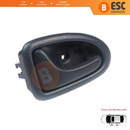 Renault Megane 1 1995-2002 İçin Gri Sol Kapı İç Açma Kolu 8200028994