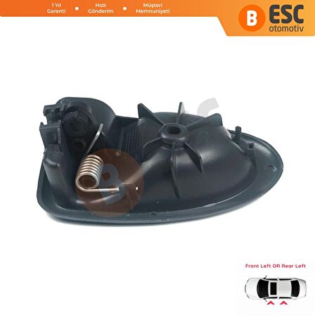 Renault Megane 1 1995-2002 İçin Gri Sol Kapı İç Açma Kolu 8200028994