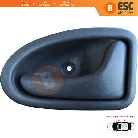 Renault Megane 1 1995-2002 İçin Gri Sağ Kapı İç Açma Kolu 8200028995