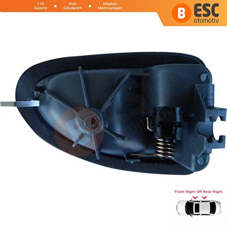 Renault Megane 1 1995-2002 İçin Gri Sağ Kapı İç Açma Kolu 8200028995