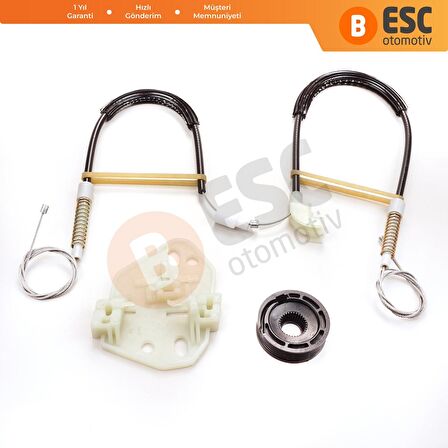 Ford Escort 1995-1999 İçin Sol Ön Kapı Cam Kriko Tamir Seti 91AB14A389C 91ABA23201BF