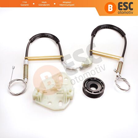 Ford Escort 1995-1999 İçin Sol Ön Kapı Cam Kriko Tamir Seti 91AB14A389C 91ABA23201BF