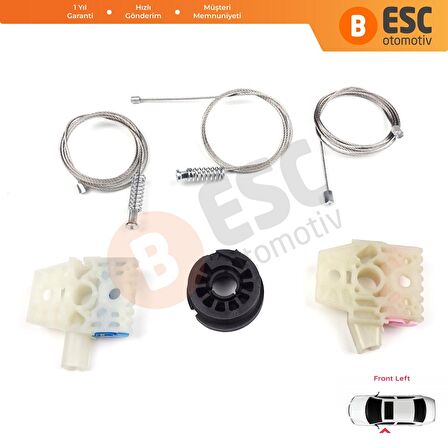 VW Golf MK7 2014 İçin Sol Ön Cam Mekanizması Tamir Takımı