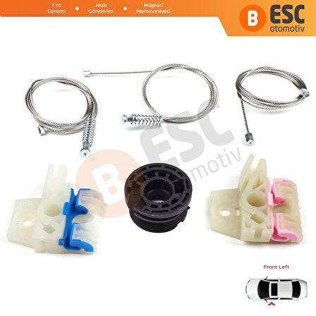 VW Golf MK7 2014 İçin Sol Ön Cam Mekanizması Tamir Takımı