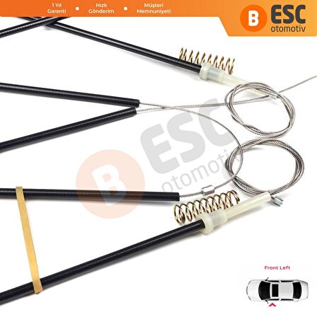 Audi A1 3 Kapılı HB 10 On İçin Sol Ön Cam Mekanizma Tamir Takımı