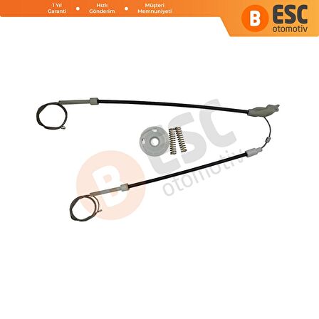 VW Golf MK3 91 99 İçin Arka Sağ Kapı Cam Mekanizması Tamir Seti