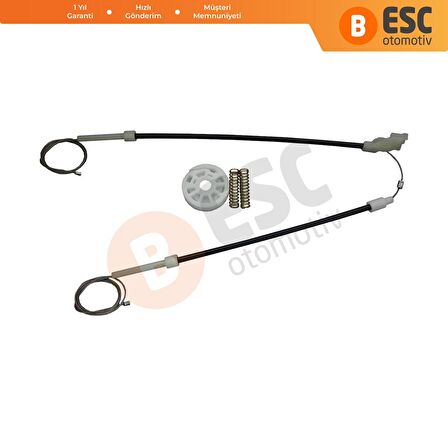 VW Golf MK3 91 99 İçin Arka Sağ Kapı Cam Mekanizması Tamir Seti