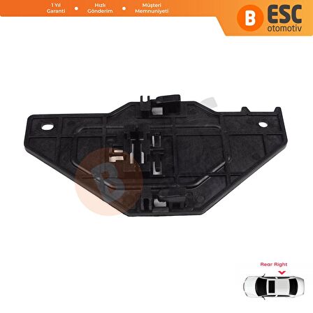 Citroen C5 2008-On İçin Sağ Arka Cam Kriko Tamir Klipsi